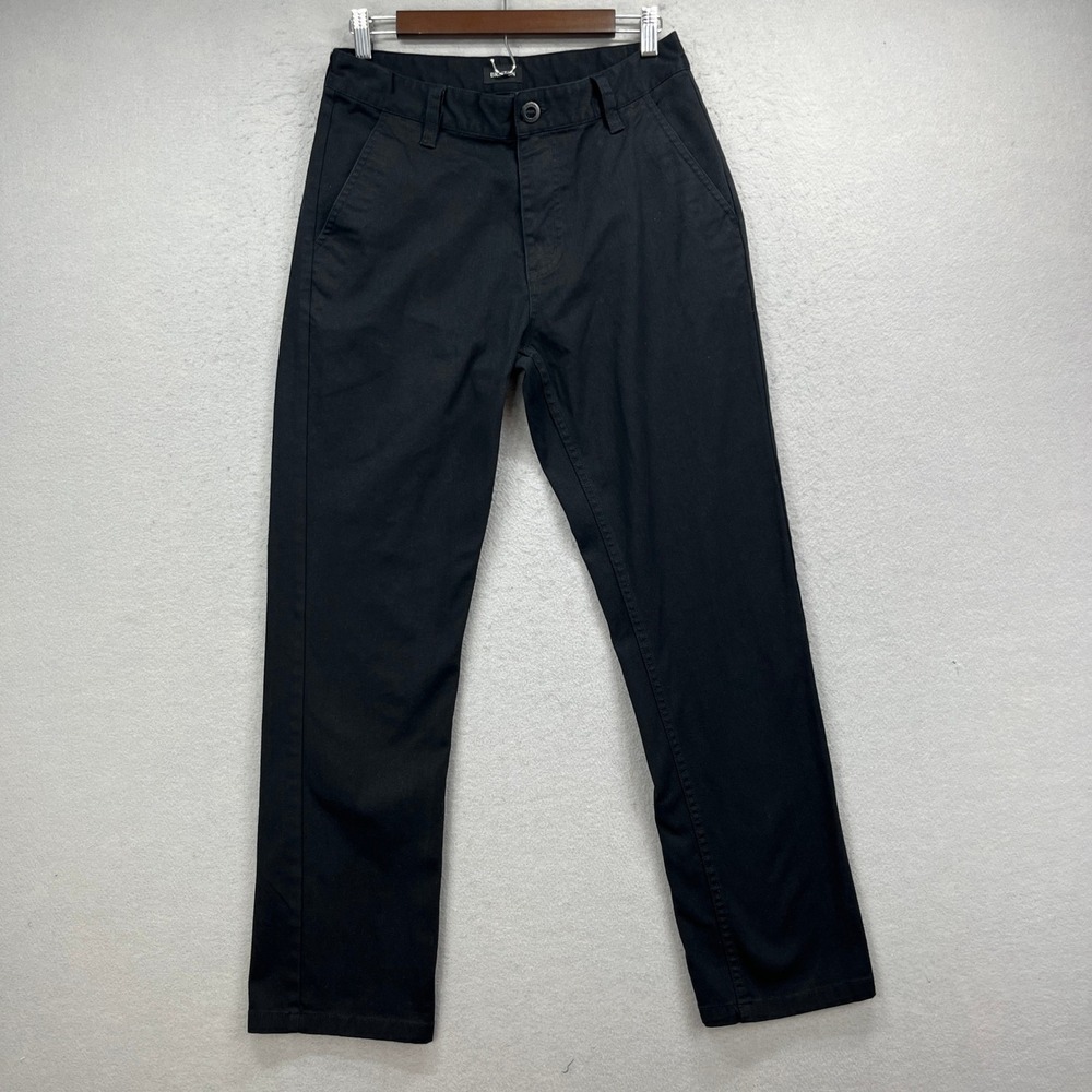 Brixton Chino Pants Mens 30 Black Choice Regular Fit Stretch Skater Workwear